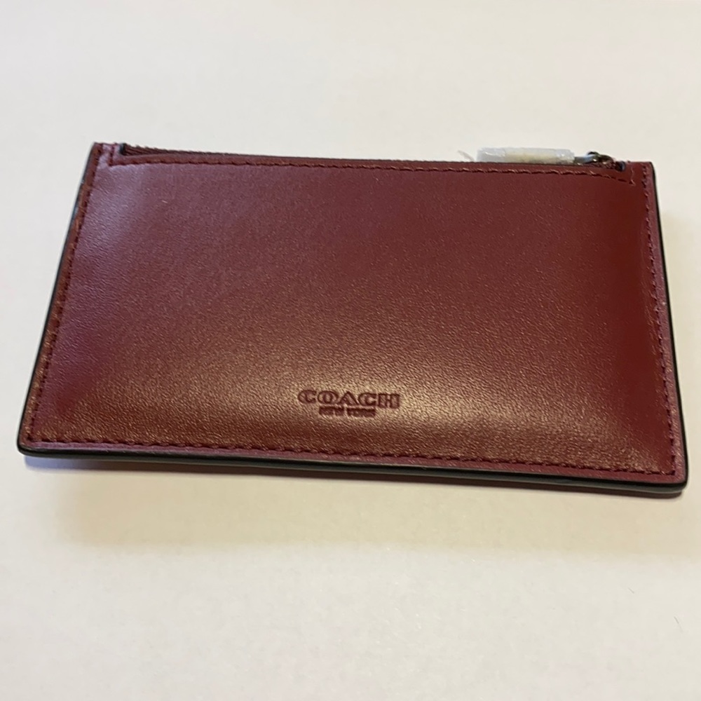Coach Zip Card Case New!